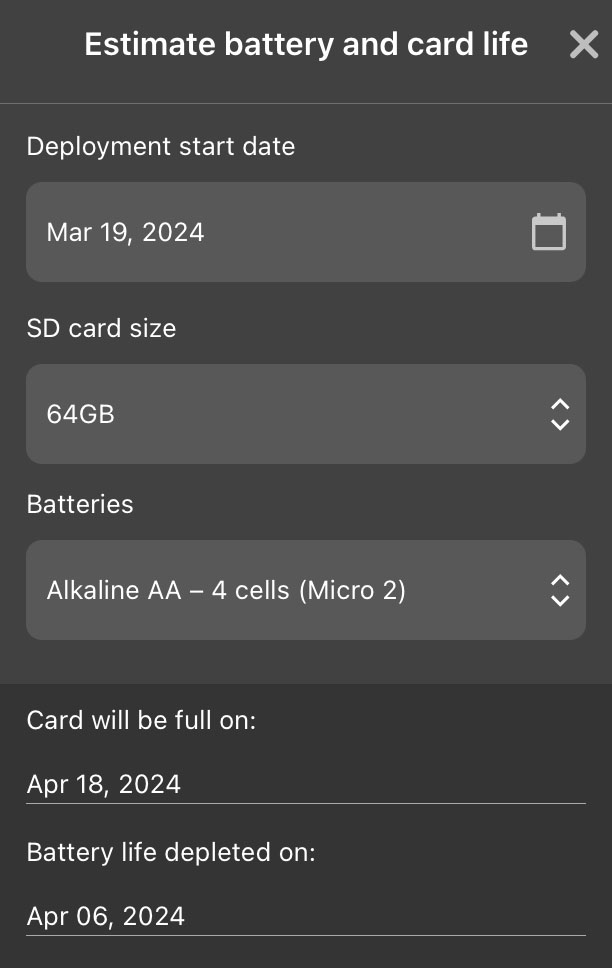 Screenshot of interface, described in following text.