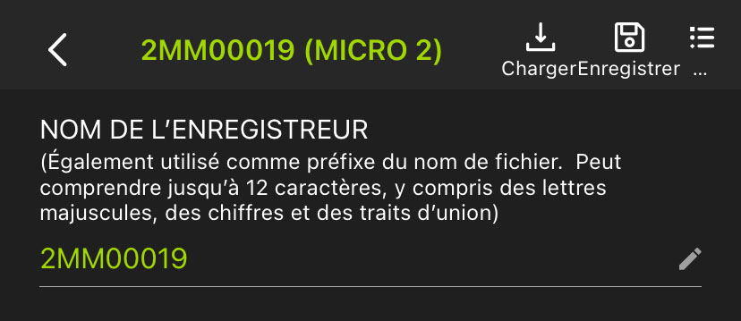 Capture d’écran de la partie supérieure de l’Éditeur de configuration appairé, décrit ci-dessous.
