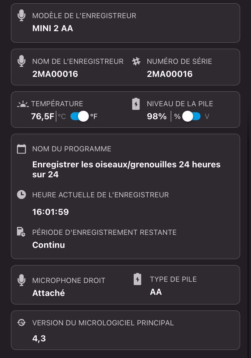 Les champs d’informations suivants sont répertoriés sous le panneau d’informations sur le stockage.